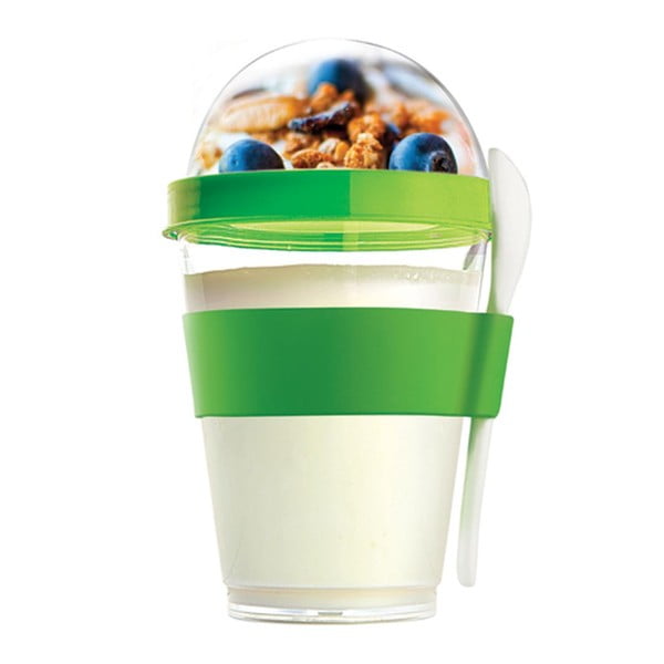 Yo2GO zöld ételtartó pohár, 360 ml - Asobu