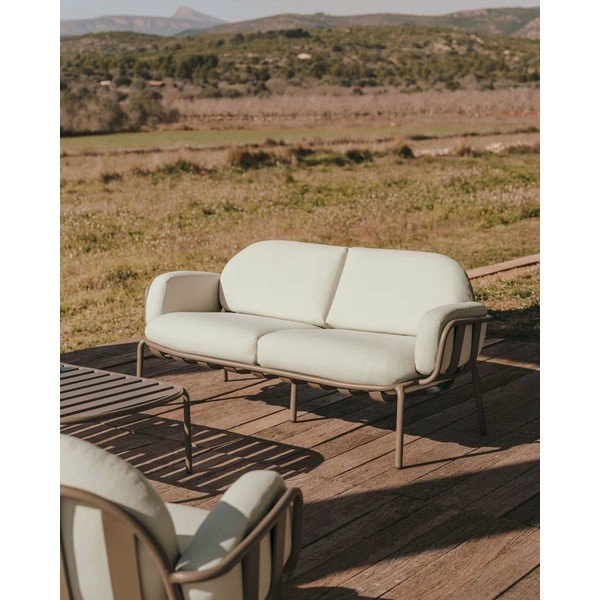 Világosszürke kerti kanapé Joncols – Kave Home-image-1