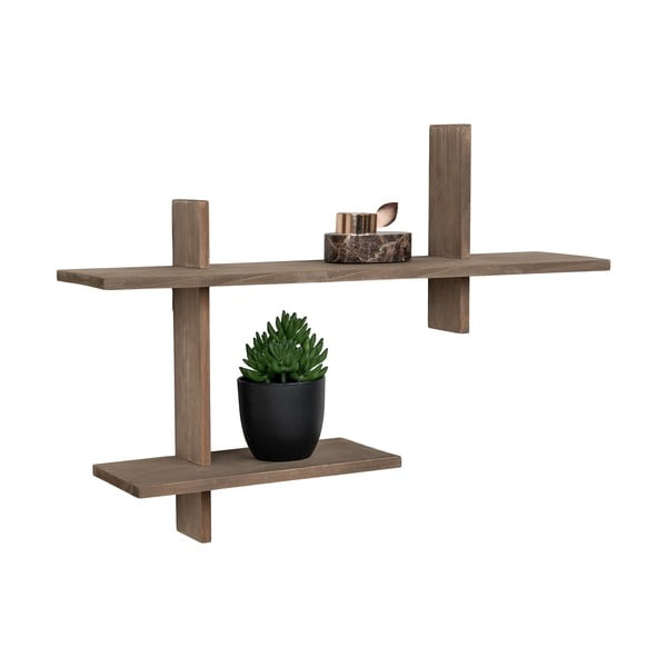 Natúr színű többszintes borovi fenyő fali polc Ovada – House Nordic-image-3