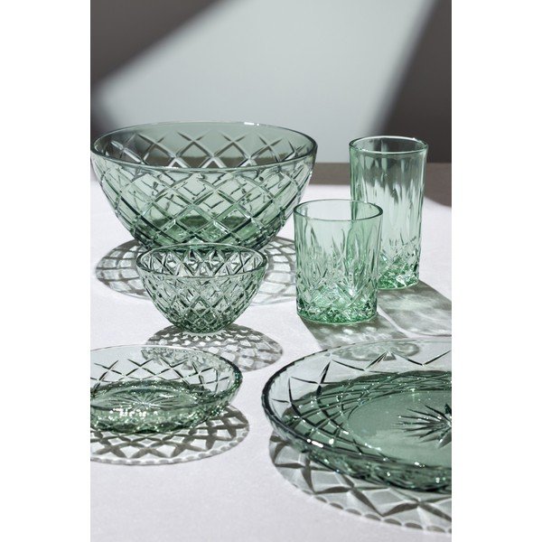 Zöld üveg tálka szett 4 db-os 325 ml Sorrento – Lyngby Glas-image-1