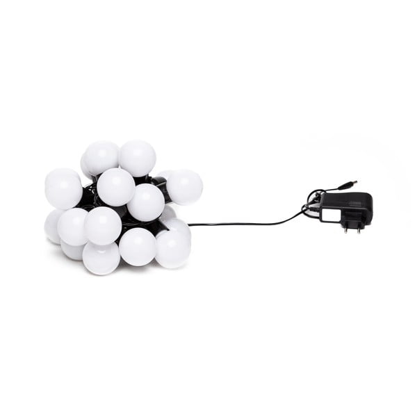 Fehér LED fényfüzér, 20 gömbbel - LUKKA-image-2