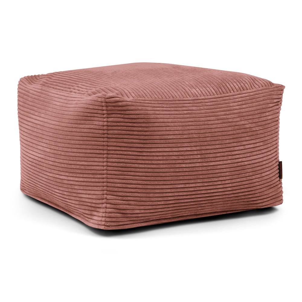 Téglavörös kordbársony babzsákfotel Softbox MooG  SLOWDOWN