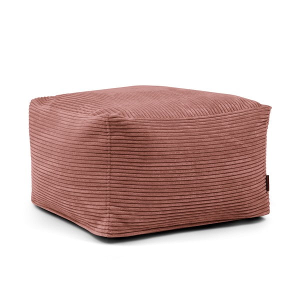 Téglavörös kordbársony babzsákfotel Softbox MooG – SLOWDOWN