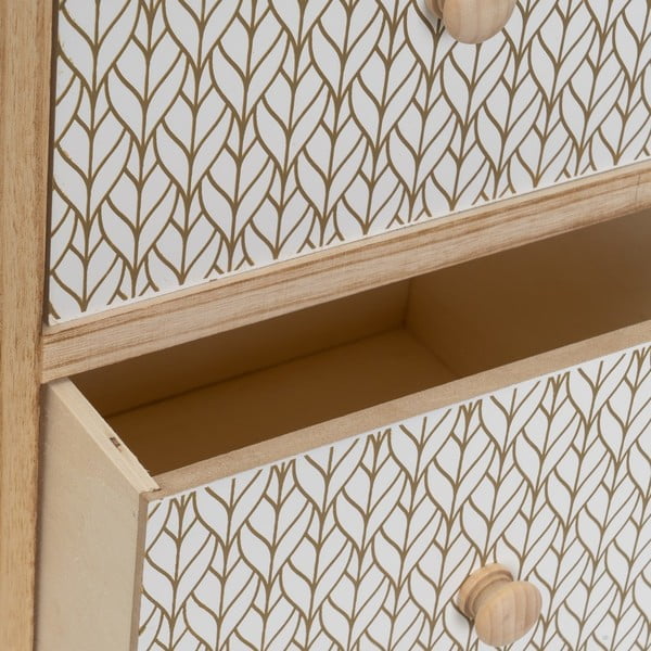 Natúr színű paulownia magas komód 34x78 cm – Casa Selección-image-1