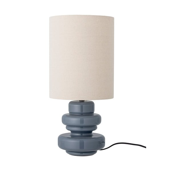 Kék asztali lámpa textil búrával (magasság 51 cm) Fabiola – Bloomingville