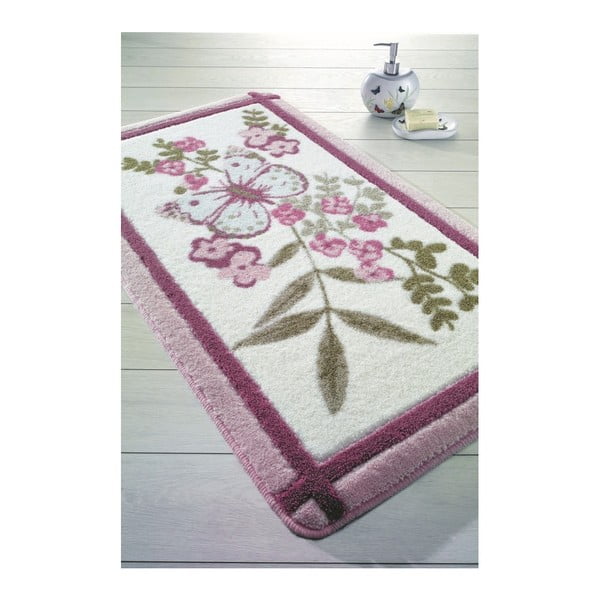 May rózsaszín fürdőszobai szőnyeg, 57 x 100 cm