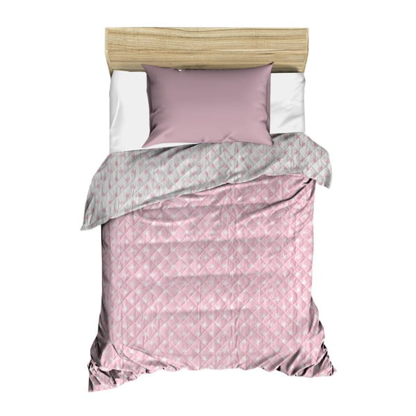 Amanda rózsaszín steppelt ágytakaró, 160 x 230 cm