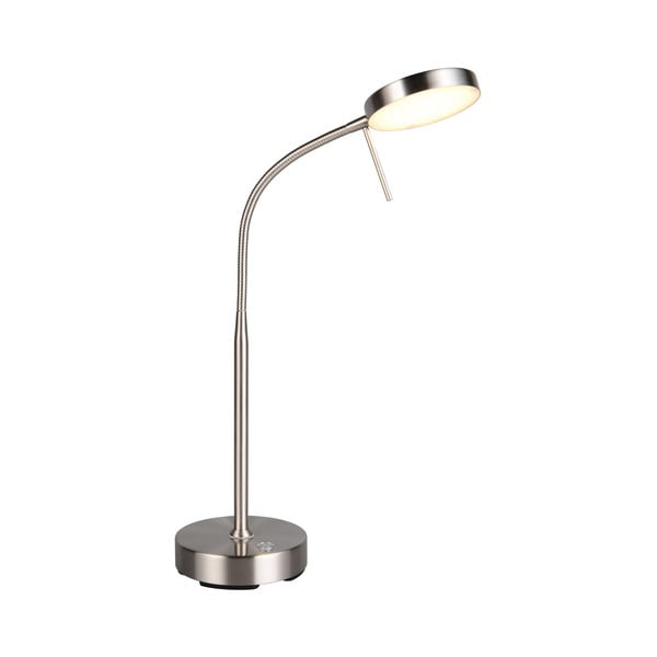 Ezüstszínű LED asztali lámpa (magasság 45 cm) Moreno – Reality-image-1