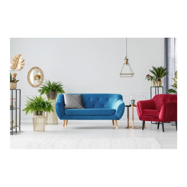 Amelie kék kétszemélyes kanapé - Mazzini Sofas-image-4