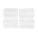 Fehér betűk rendszerezőkre 11.5x20x3 cm – Homéa
