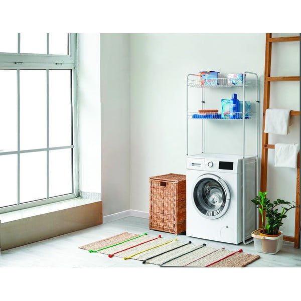 Sky Wash fehér kétszintes polc mosógép fölé - Metaltex-image-1