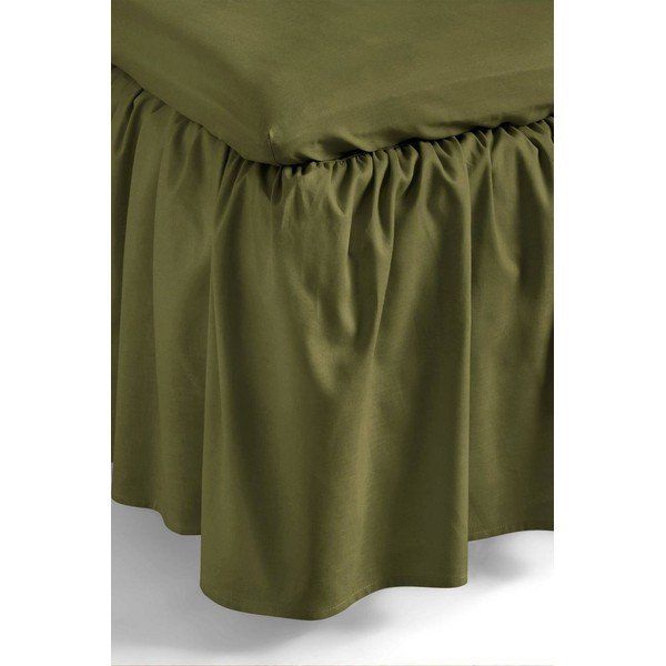 Khaki bio pamut ágytakaró 90x200 cm Zack – Jotex