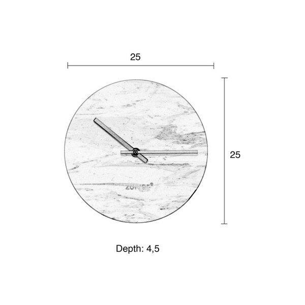 Marble Time zöld márvány falióra - Zuiver-image-1