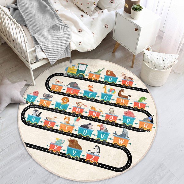 Gyerek szőnyeg ø 120 cm Comfort – Mila Home-image-2