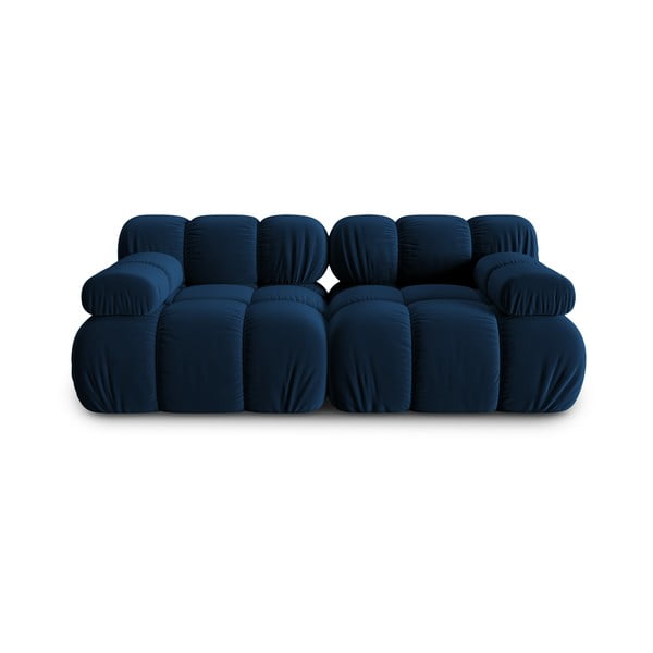 Kék bársony kanapé 188 cm Bellis – Micadoni Home