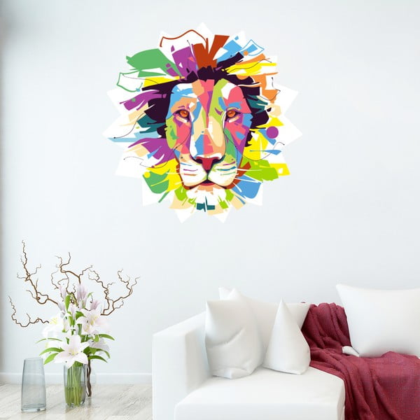 Fanastick Pop Art Lion falmatrica, 50 x 50 cm