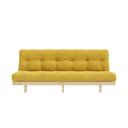 Sárga kordbársony kanapé 200 cm Lean – Karup Design