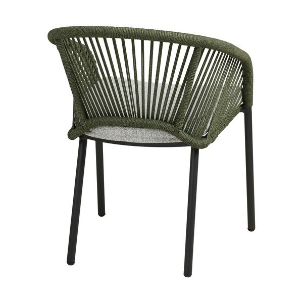 Zöld fém-párnázott kerti szék Novella – House Nordic-image-4