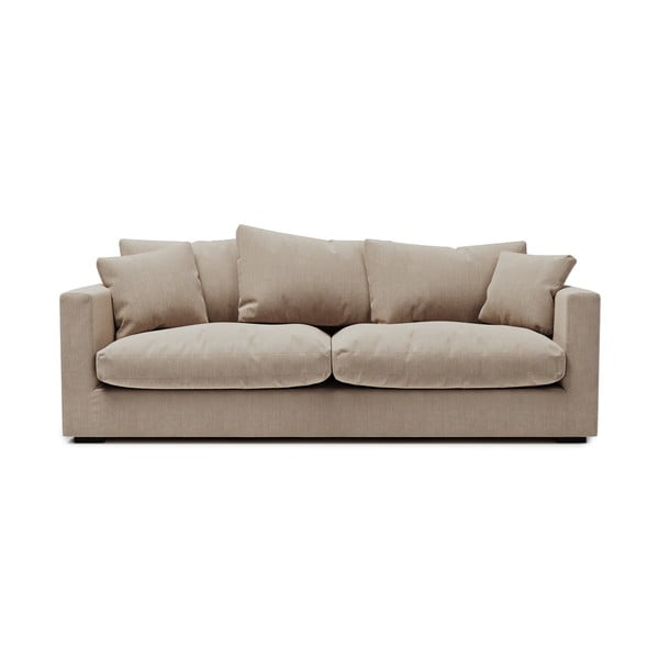 Krémszínű kordbársony kanapé 220 cm Comfy – Scandic