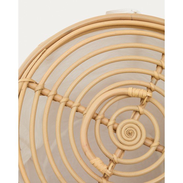 Natúr színű rattan szennyeskosár Liora – Kave Home-image-4