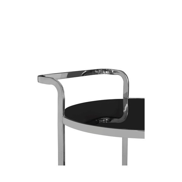 Zsúrkocsi üveg asztallappal ø 50 cm Ackley – Premier Housewares-image-3