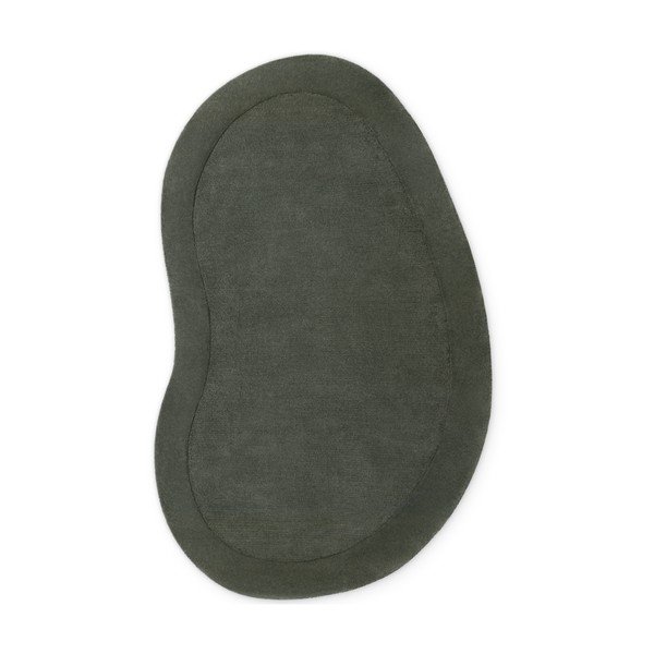 Sötétzöld kézi szövésű gyapjúkeverék szőnyeg 125x200 cm Kari Organic – Villeroy&Boch