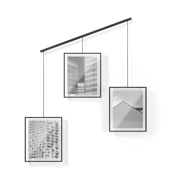 Fekete fém fali képkeret szett 3 db-os 73x82 cm Exhibit – Umbra-image-4