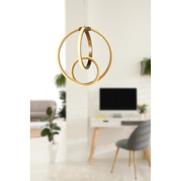 Bronzszínű fém LED függőlámpa ø 28,5 cm Neo – Squid Lighting-image-1