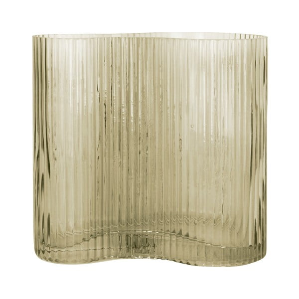 Wave zöld üveg váza, magasság 18 cm - PT LIVING-image-3