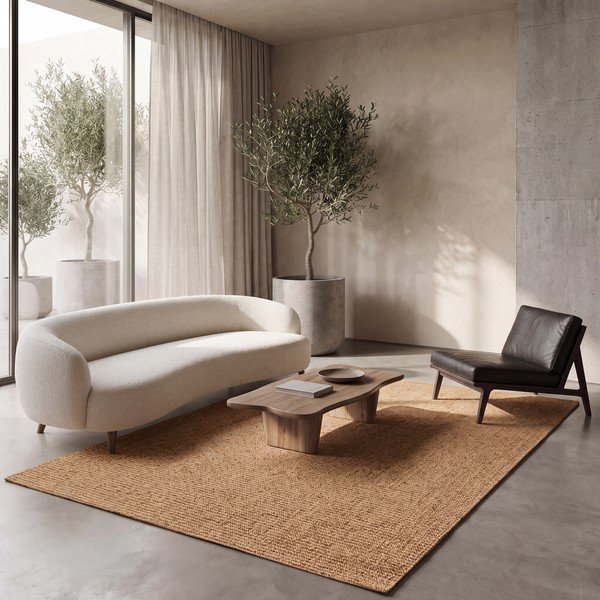 Natúr színű szőnyeg 120x170 cm Lumen Liso – Universal-image-1