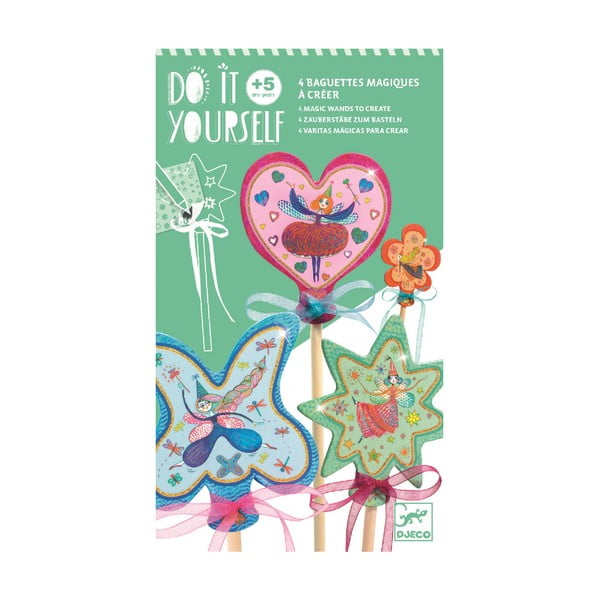 Fairy varázspálca készítő szett 4 db varázspálcához - Djeco-image-1