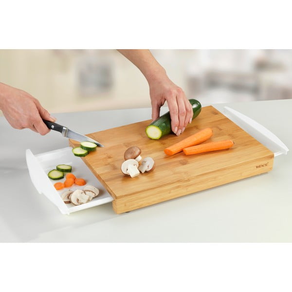 Bina bambusz vágódeszka, 2 fiókkal - Wenko-image-1