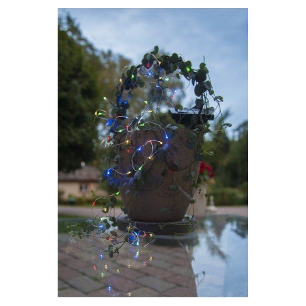 Dew Drop kültéri napelemes LED fényfüzér színes diódákkal, hosszúság 5 m - Star Trading-image-2