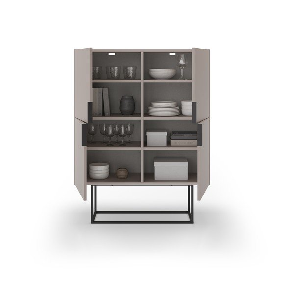 Szürkésbézs szekrény 100x130 cm Titan – Marckeric-image-2