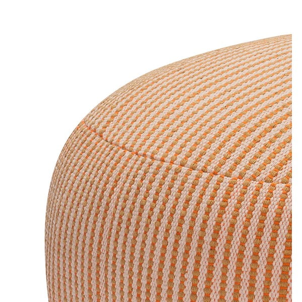 Narancssárga puff Mochi – Hübsch-image-3