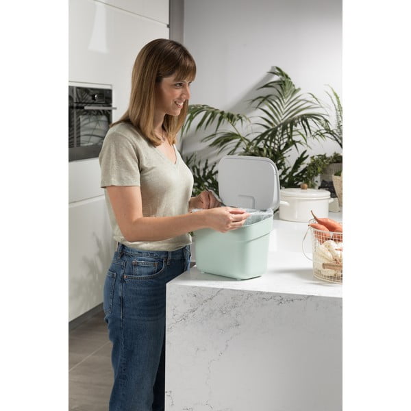 Fehér komposztálható hulladék gyűjtő 5 l Ready To Collect – Curver-image-1