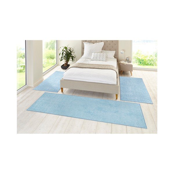 Pure 3 db-os kék futószőnyeg szett - Hanse Home-image-1