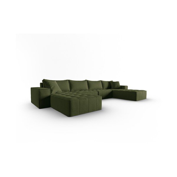 Zöld sarokkanapé Mike – Micadoni Home-image-2