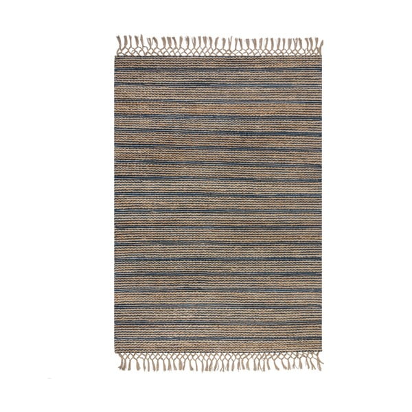 Equinox kék juta szőnyeg, 160 x 230 cm - Flair Rugs