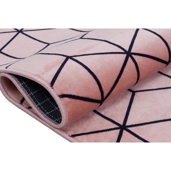 Rózsaszín mosható szőnyeg 160x100 cm - Vitaus-image-2