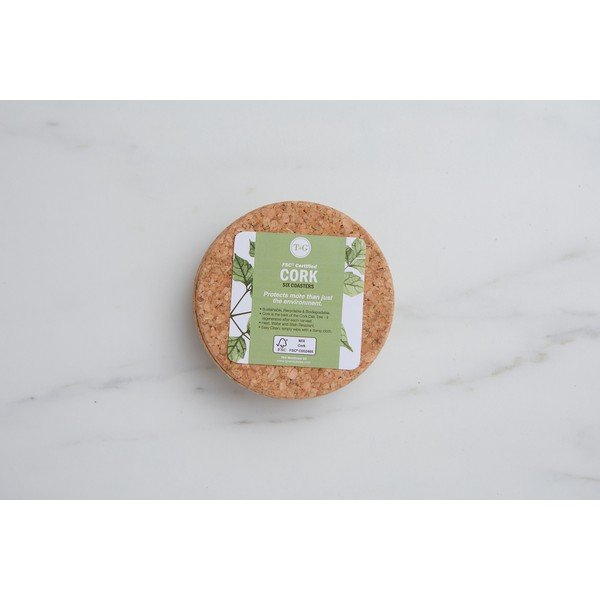 Marseille 6 db-os parafa poháralátét szett - T&G Woodware-image-1