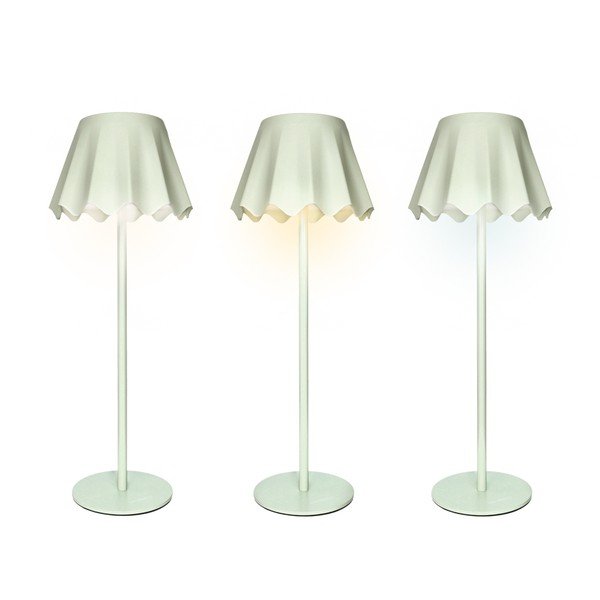 Világoszöld fém LED dimmelhető asztali lámpa (magasság 36 cm) – Brandani-image-2