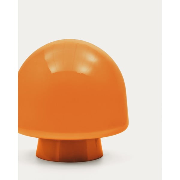 Narancssárga asztali lámpa üveg búrával (magasság 20 cm) Reig – Kave Home-image-2