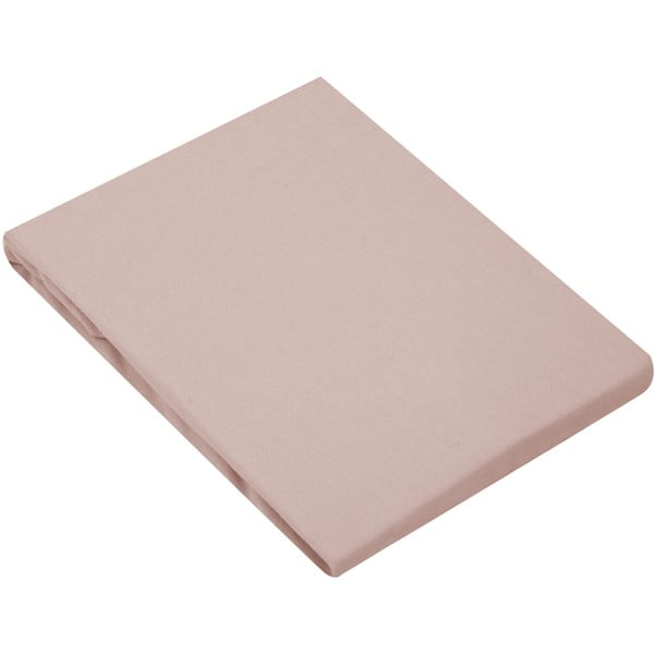 Rózsaszín flanel lepedő, 90 x 200 cm - Westwing Collection-image-2