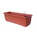 Barna önöntöző virágláda, hosszúság 40 cm Siesta - Plastia
