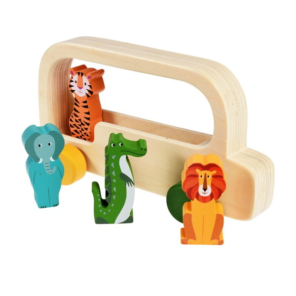 Fa játékbusz Colourful Creatures - Rex London-image-1