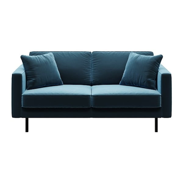 Kék bársony kanapé 167 cm Kobo – MESONICA
