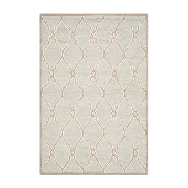 Augusta világosszürke gyapjú szőnyeg, 243 x 152 cm - Safavieh