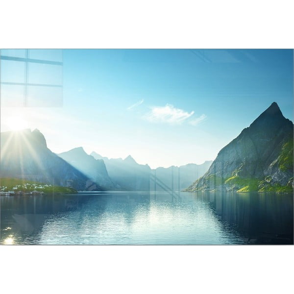 Üveg kép 100x70 cm Fjord – Wallity