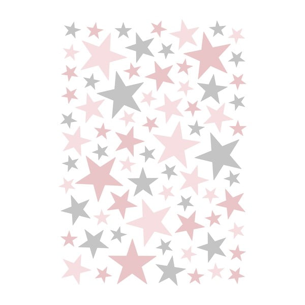 Gyerek matrica szett 74 db-os 30x42 cm Stars – Lilipinso